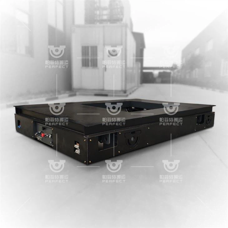 Black Transfer Cart For Metallury Industry